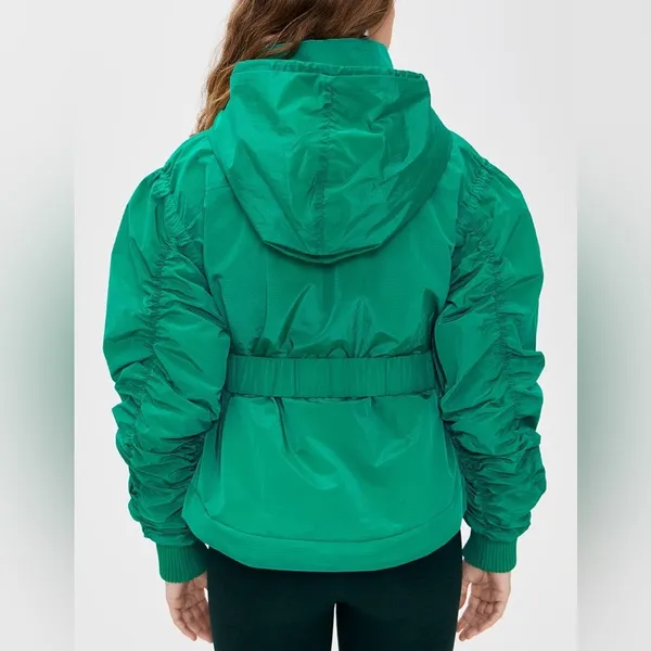 Free People FP Movement Lift Laugh Love Jacket Coat in Green Glow - NWT - Image 3