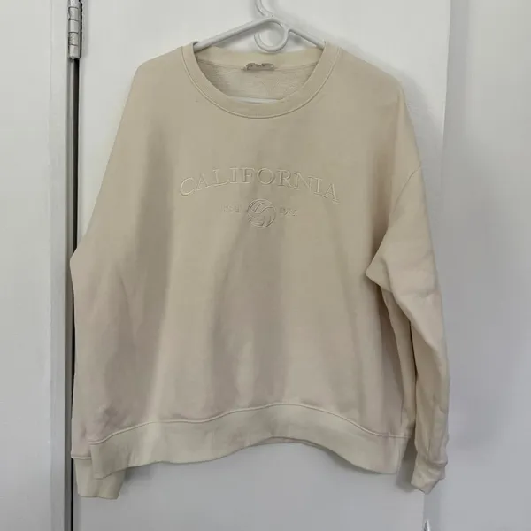 Bohme "California" Volleyball 1992 Sweatshirt in Bone Size XL - Image 2