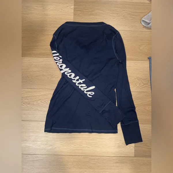 Y2K Aeropostale stretch thermal long sleeve shirt XL - Image 5