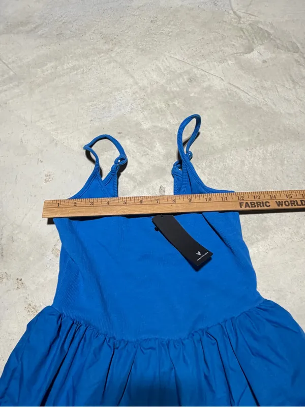 Lulus loveable cutie Blue sleeveless Tiered Midi Dress small NWT - Image 7