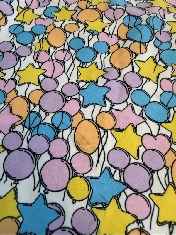 Womens Disney multicolored pastels Balloon spandex quick dry cropped Tank Top XS - Image 5