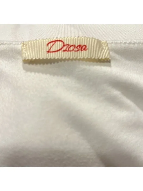 Diosa White One Shoulder Crop Top Size Extra Small - Image 4