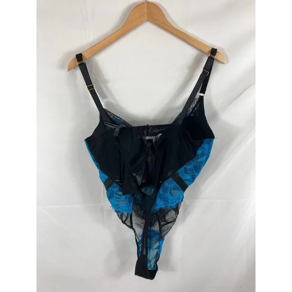 NWOT ANN SUMMERS Zigazigah Bodysuit In Teal 14 D-DD - Image 4