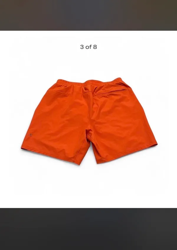 Lululemon Orange athletic shorts - Image 3
