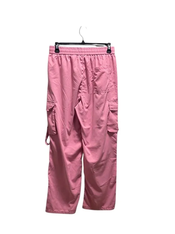 Boutique Wide Leg Cargo Pants Pink Size XL Y2K Rave Summer Retro Coastal Casual Minimalis - Image 10