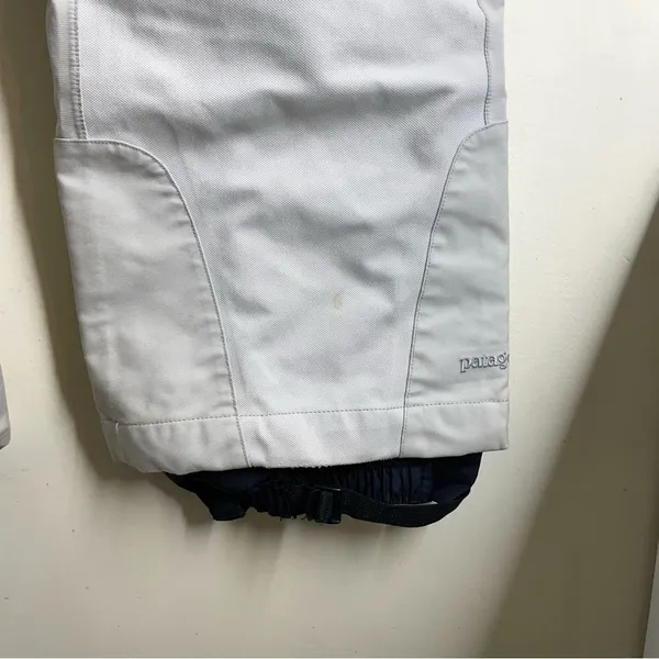 Patagonia Vintage Powderkeg Shell Ski Pants Waterproof White size 8 women’s - Image 8
