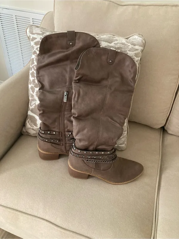 Brown Studded Mid - Image 4