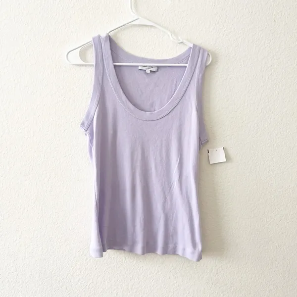 NEW Michael Stars Paloma‎ Tank Blouse Lilac Large - Image 2