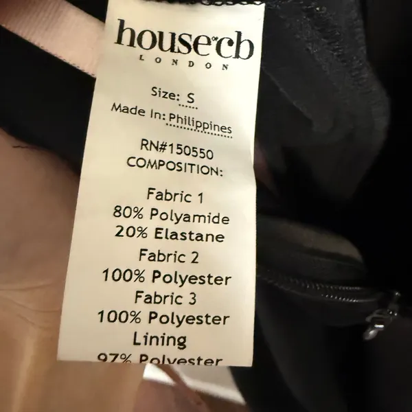 House of CB Mylene Corset Straight Leg Black Cocktail Formal Jumpsuit S - Image 14