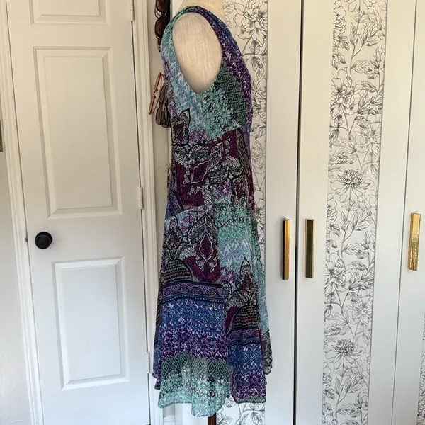 Y2k Whimsigoth midi dress Purple Size 12 - Image 12
