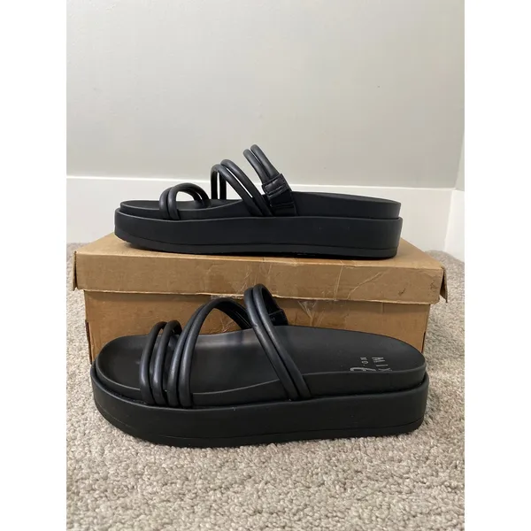 New Mix No. 6 Alize Platform Sandals Black Women’s Size 7 - Image 2