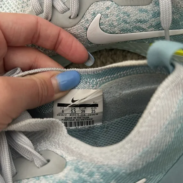 Light Blue Nike Fly Knit Sneakers - Image 2