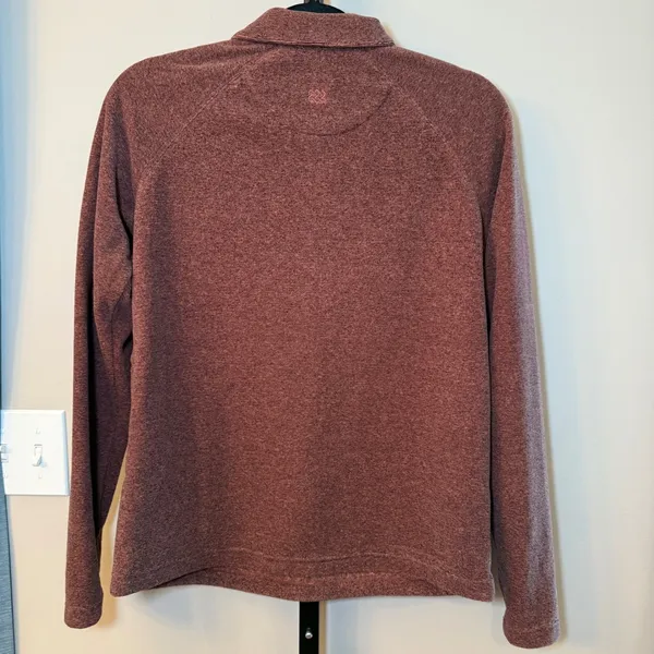 Sherpa Adventure Gear Rolpa Half Zip Pullover Fleece Maroon Burgundy Size‎ Small - Image 3