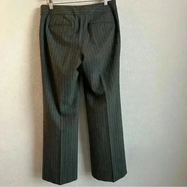 Banana Republic Women’s Gray Wool Lined‎ Stretch Pinstripe Dress Trouser Pants 6 - Image 7
