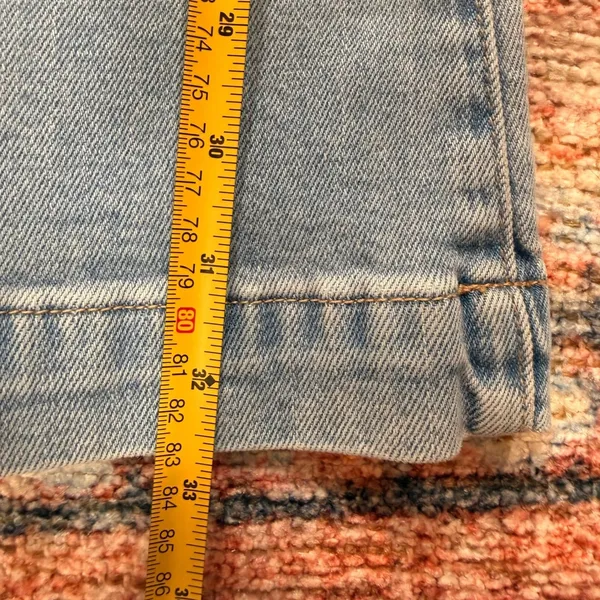 Rollas Eastcoast Flare Jeans Light Blue High Rise Flare Leg Denim Pants Size 31 - Image 9