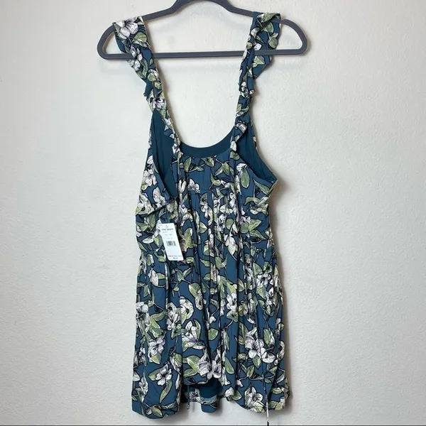NWT Free People‎ Floral Slip Pleated Mini Dress Size Small - Image 7