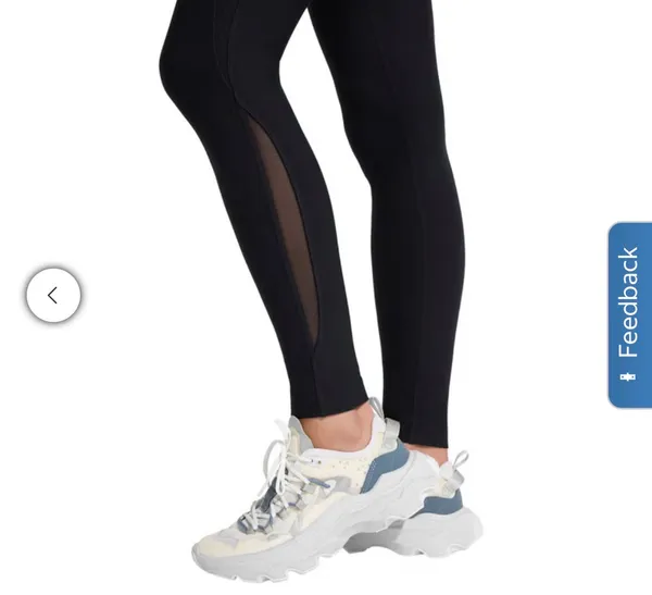 NWT XS Mondetta Ladies’ Women’s High Waist Active Black Mesh Panel Leggings Activewear Sportswear - Image 4