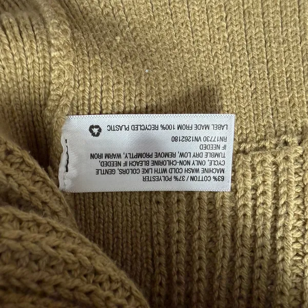 Ava & Viv Quarter Zip Shaker Stitch Pullover Sweater Moss Green Size X / 14W - Image 12