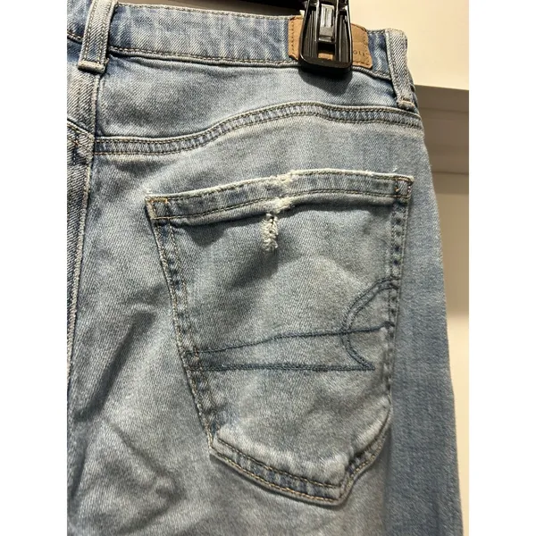 American Eagle Super High Rise Baggy Wide Leg Jeans Womens size 2 Grunge Skater - Image 4