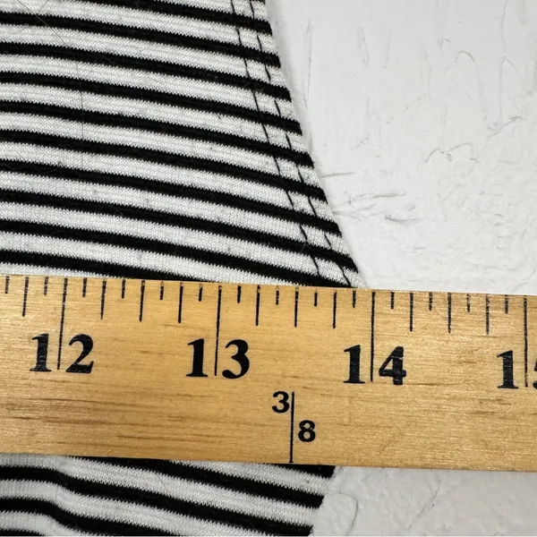 Zara Black White Striped Sleeveless Midi Tank Dress Womens S Nautical Beachy - Image 6