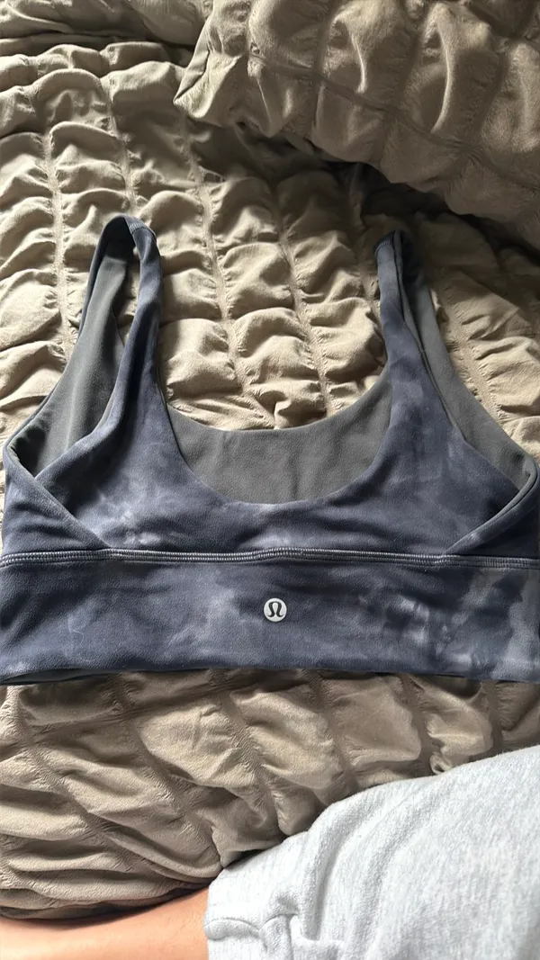Lululemon Reversible Diamond Align Bra Dye Graphite Grey - Image 4