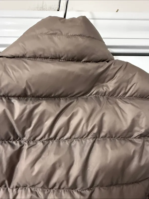 Heatkeep Women's Light Brown Taupe Insulated Puffer Vest Zip Front Small - Image 6