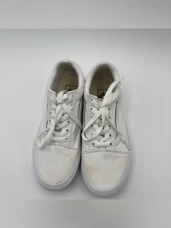 VANS Old Skool Platform White Shoes Women’s Size 7 Unisex Skate Sneakers Casual - Image 6