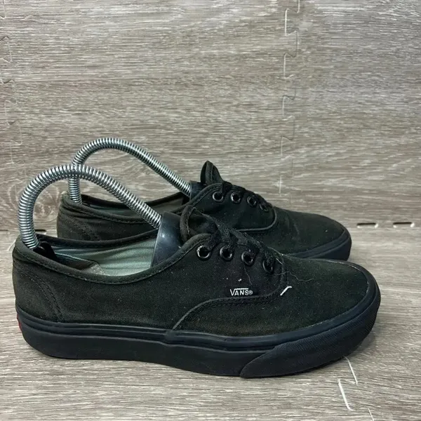 Vans Authentic Unisex Black Canvas Lo Pro‎ Skate Shoes Men's 6 / Women's 7.5 - Image 3