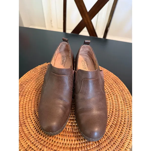 Croft & Barrow Ortholite Brown Ankle Boots Shooties Block Heel Womens Size 8.5‎ - Image 5