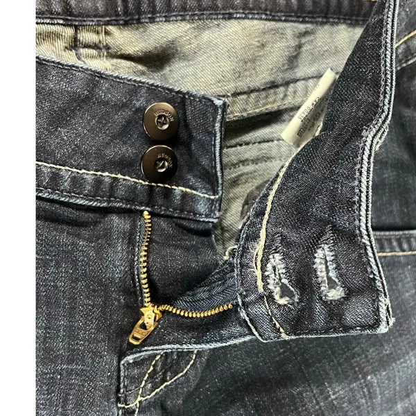 Hudson Y2K Signature Bootcut Jeans 26 Blue Denim Low Rise Flap Pockets Western‎ - Image 3