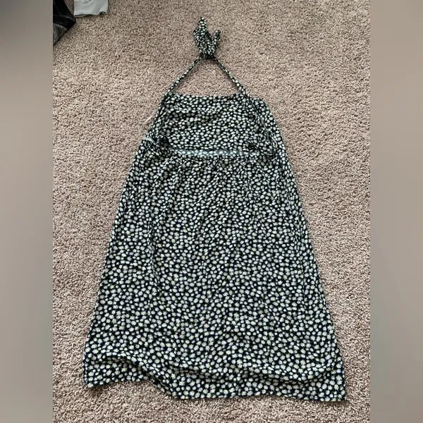 American Eagle sunflower pattern halter dress - Image 7