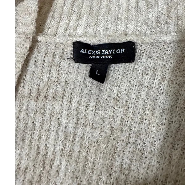 Alexis‎ Taylor New York Open Front Cardigan Sweater, Size Large - Image 5