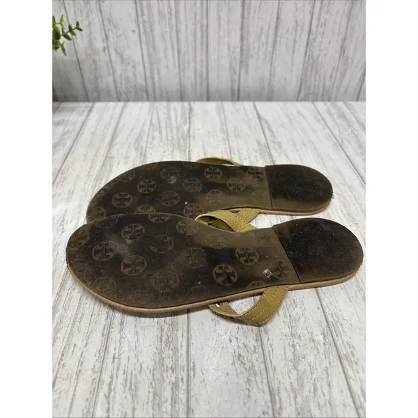 Womens Size 8 Tory Burch Miller Sandals Tan - Image 8
