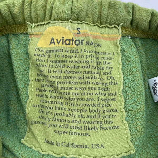 Aviator Nation Dip Dye Sweatpants Green Nature Two Tone Lounge Pants Size S - Image 6