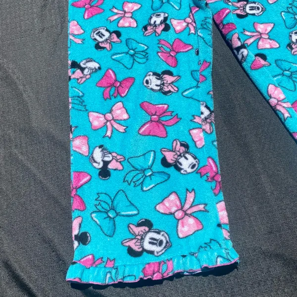 💕🩵 Vintage Y2K 2000s Disney XL Mickey Mouse Minnie Mouse Blue Pajama Pants 🩵💕 - Image 6