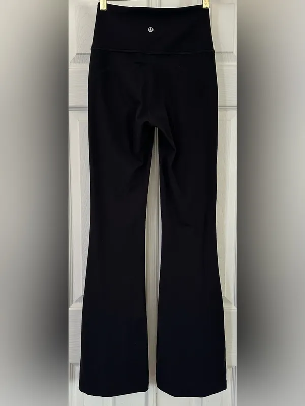 Lululemon Groove Super-High-Rise Flared Pant Nulu black size 4 - Image 4