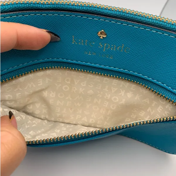 Kate Spade New York Turquoise Blue Wristlet - Image 3
