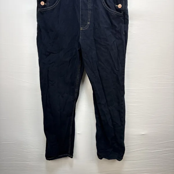 We the Free People Ziggy Denim Straight Leg Overall Size S Dark Wash Pure Cotton - Image 4
