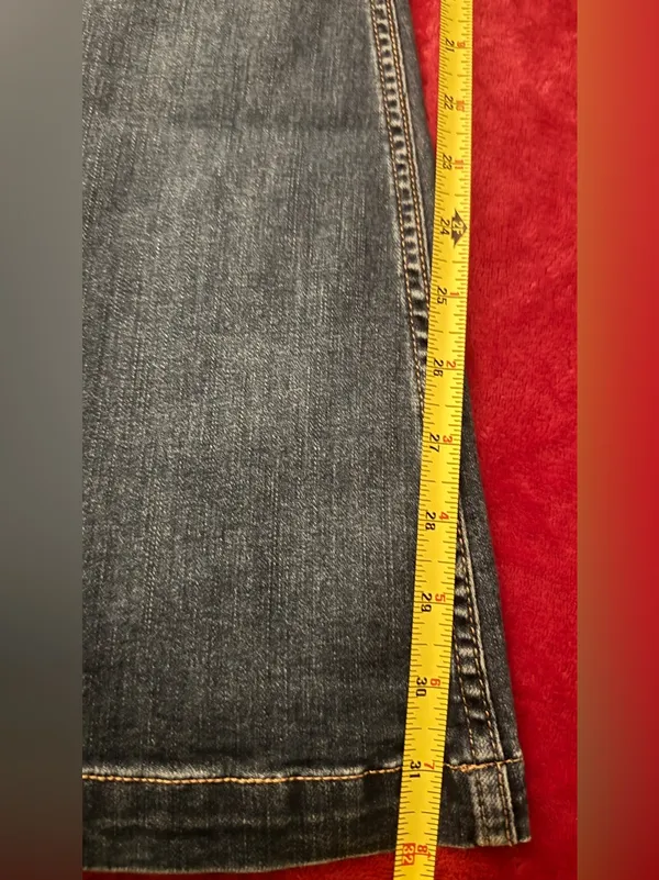 FREE PEOPLE Women's Blue Denim Overalls Jeans - Flared Leg size 27 - Image 4