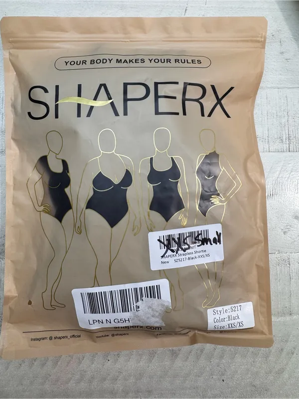 SHAPELLX Shapewear Bodysuits Tummy Control Butt Lifter removable Straps Black - Image 10