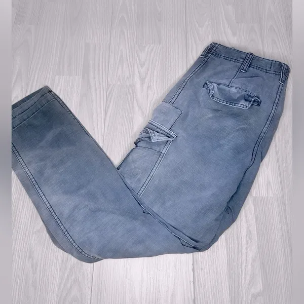 FREE PEOPLE Women’s Grey Cargo Pants - Image 5