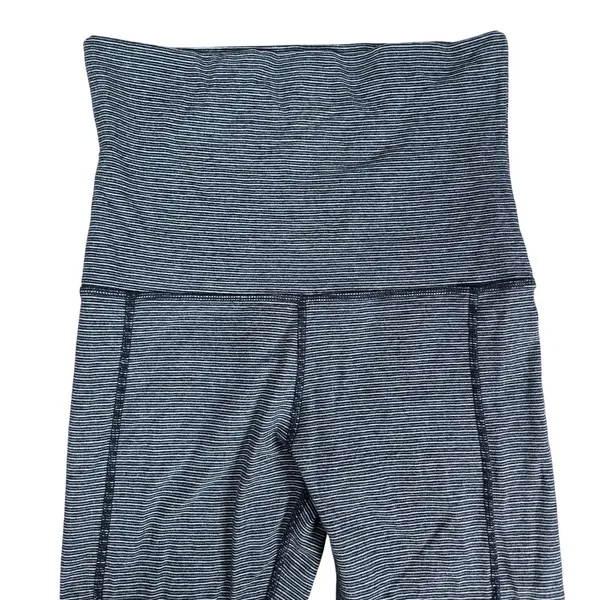 Calvin Klein Performance Athletic Fold Over Leggings Striped‎ Stretch Women's S - Image 7