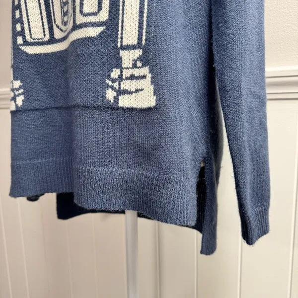 Star Wars Her Universe R2-D2 Droid Pullover Sweater Knit Blue Small S - Image 5