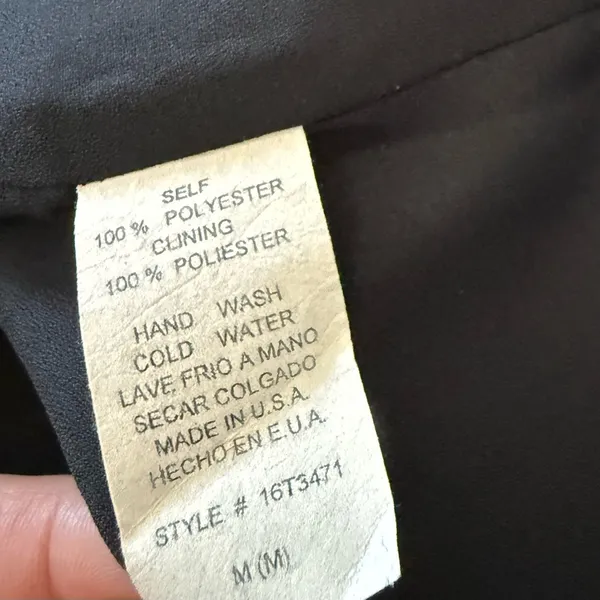 Anthropologie Greylin Geometric Satin Sleeveless Tank Top‎ Size Medium EUC - Image 5