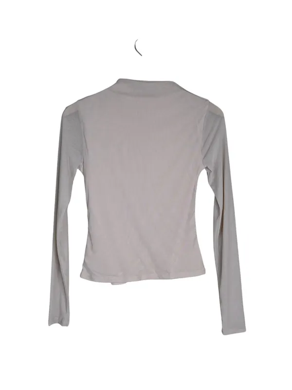 21 SAINTS Women's S Funnel Neck Ruched Lined Long Sleeve Top - Image 2