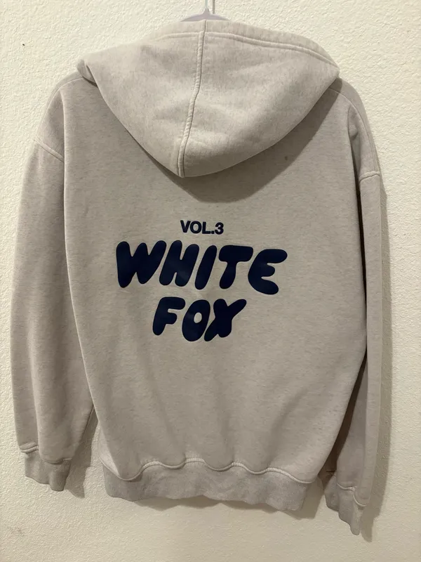 White Fox Hoodie Boutique Light Grey Vol. 3 Oversized Navy Blue - Image 2