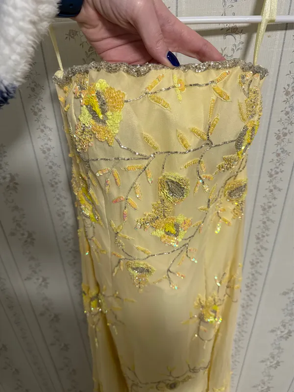 Caché Vintage Butter Yellow Dress - Image 2