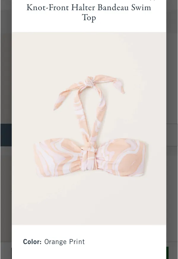 Abercrombie Halter Bandeau Bikini Set - Image 3