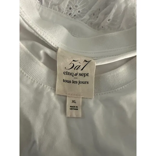 Cinq à Sept Mazie white dress‎ XL - Image 4