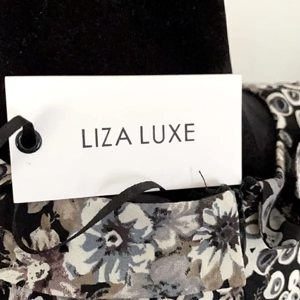 LIZA LUXE dress -floral w/Peter Pan collar - Image 5